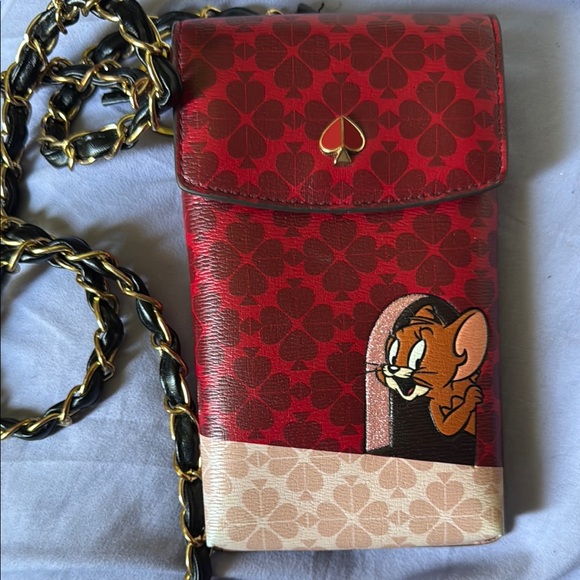 Kate ♠️ Spade Tom and Jerry phone 📱 Crossbody Bag EUC - Picture 2 of 8